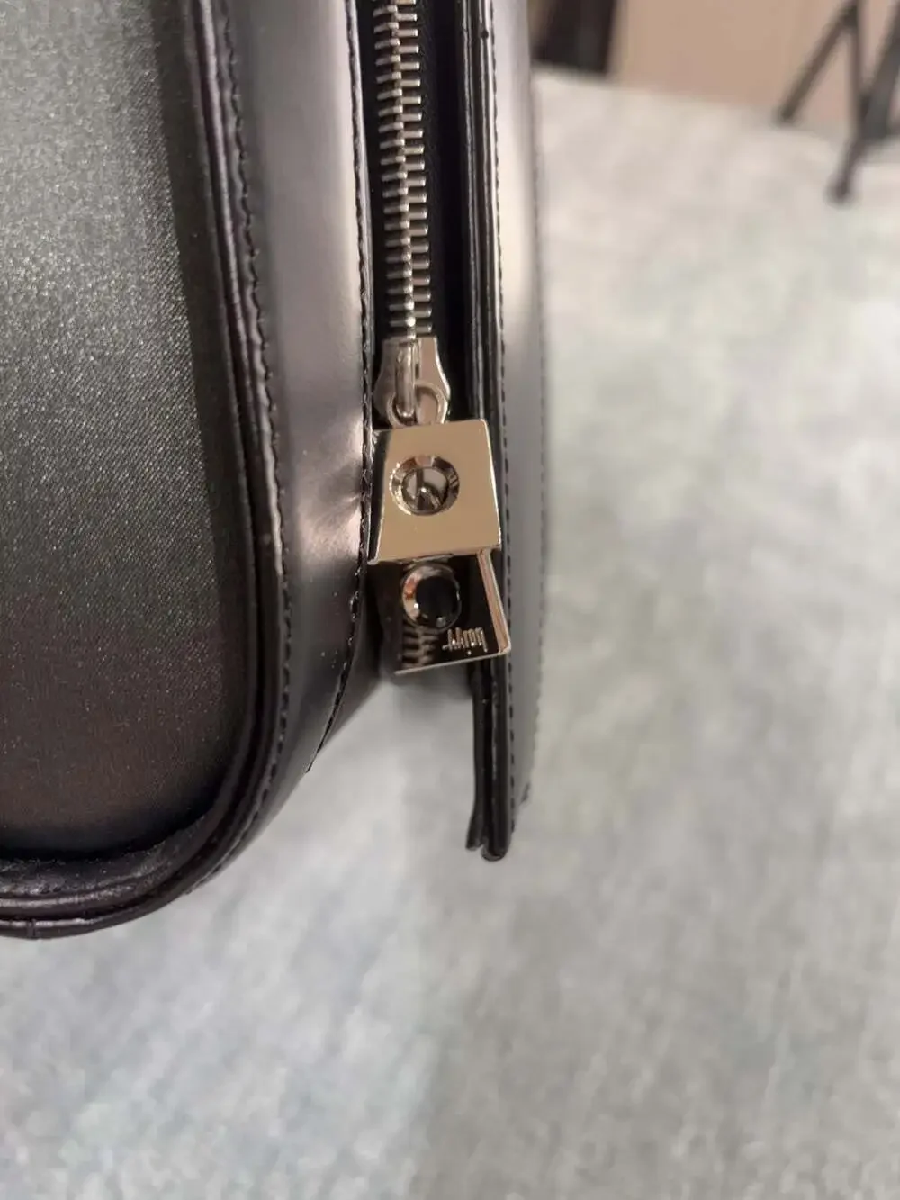 Aaron Irvin Leather and Nylon Business Briefcase